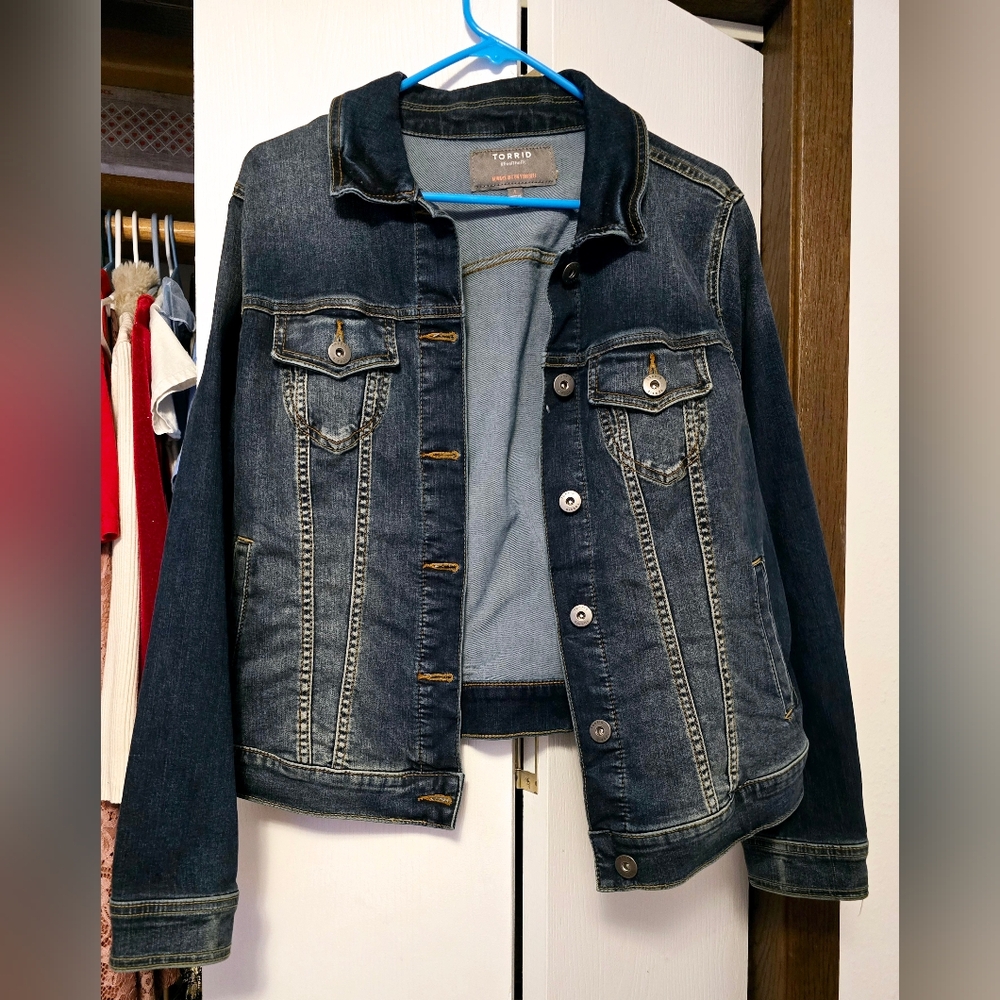 Torrid Denim Jacket Size 1 NWOT